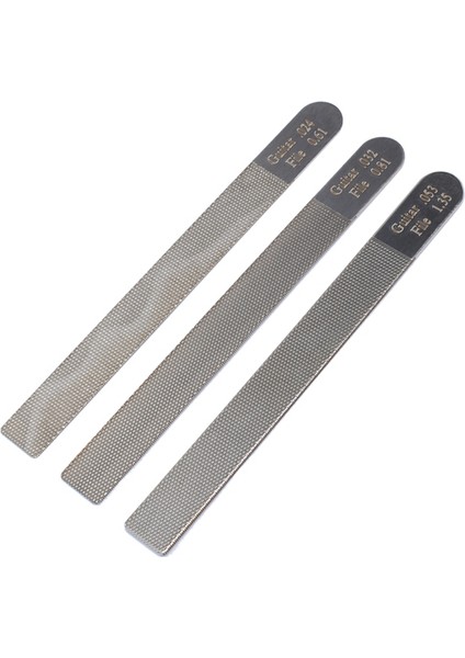 3 P Gitar Somun Dosya Luthier Onarım Aracı Set Gitar Telli Enstrüman Düzeltici Paslanmaz Çelik Dayanıklı Gitar Kırpma Aracı (Yurt Dışından)