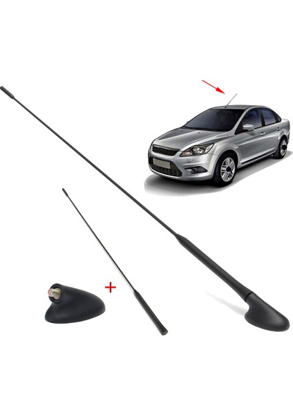 Am/fm Araba Radyo Çatı Anteni Antenler Direk + Taban Kiti Ford Focus Modelleri Için 2000-2007 XS8Z-18919-AA (Yurt Dışından)