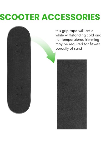 Su Geçirmez Kaykay Kayma Bandı Delikli Kayma Bandı Paten Scooter 84X23CM (Yurt Dışından) modelleri