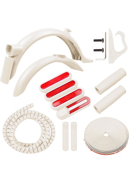 Xiaomi M365 1s Pro 2 Için Renkli Çamurluk Kiti Scooter Çamurluk Hattı Boru Anti-Çarpışma Şerit Gidon Kavrama 3 (Yurt Dışından)