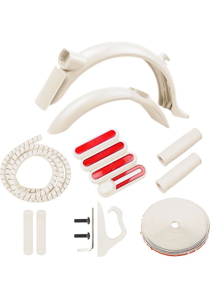 Xiaomi M365 1s Pro 2 Için Renkli Çamurluk Kiti Scooter Çamurluk Hattı Boru Anti-Çarpışma Şerit Gidon Kavrama 3 (Yurt Dışından) fırsatları