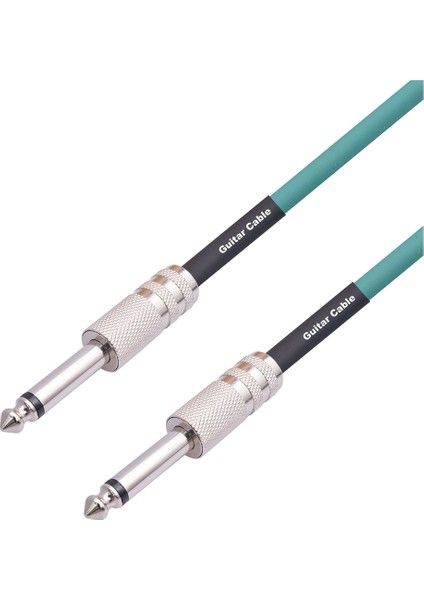 Gitar Enstrüman Kablosu Elektro Gitar Kablosu 6.35MM Mono Fiş Bağlantı Kablosu Gitar Bas Davul Ses Cihazı, 10 Metre (Yurt Dışından)