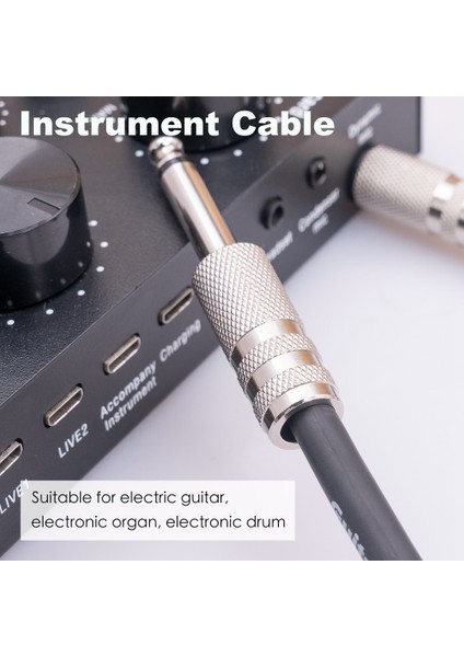 Gitar Enstrüman Kablosu Elektro Gitar Kablosu 6.35MM Mono Fiş Bağlantı Kablosu Gitar Bas Davul Ses Cihazı, 10 Metre (Yurt Dışından) fiyatları