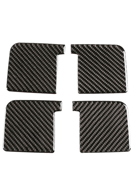Karbon Fiber Iç Kapı Kase Kapağı Trim Etiket Toyota TUNDRA-2014 2015 2016 2017 2017 2018 2019 2020 2021, Siyah (Yurt Dışından)