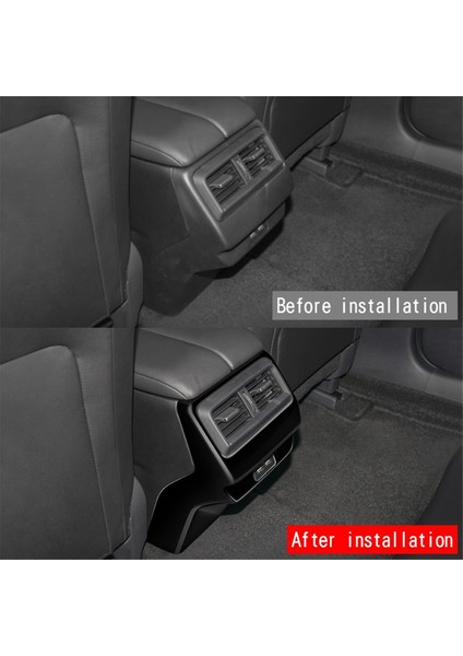 Mazda Için Cx-50 CX50 2023 Abd Versiyonu Araba Parlak Siyah Arka Hava Firar Çıkışı Krom Çerçeve Trim Etiket Iç Aksesuarları (Yurt Dışından)
