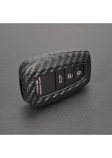 Silikon Karbon Fiber Araba Akıllı Anahtar Kılıfı Toyota Camry Için Rav4 Chr Prius Corolla Avalon 2018 2019 2020 2021 (Yurt Dışından)