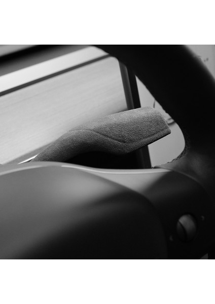 Tesla Model-Y Için Vites Paddle Koruyucu Süet Deri Kürk Shifter Kapak Kabuk Iç Modifikasyon Karbon Siyah (Yurt Dışından)