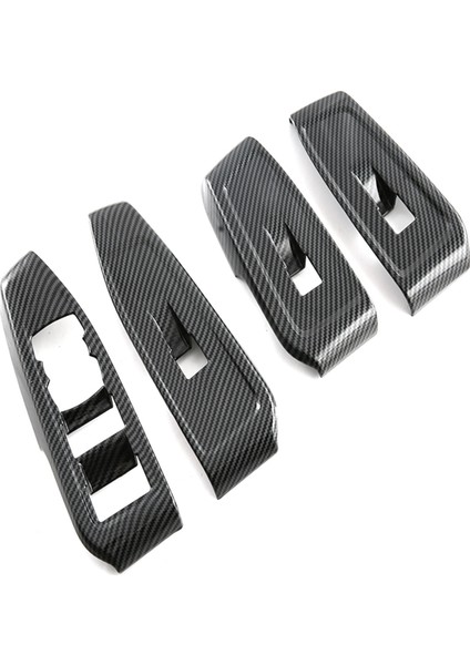1 Takım Abs Rhd Pencere Camı Kaldırma Trim Anahtarı Düğmesi Paneli Çerçeve Iç Dekoratif Ford Ranger Everest 2023 Için (Yurt Dışından)