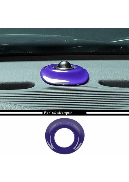 Araba Otomatik Far Sensörü Ayar Kapağı Iç Aksesuarları 2015-2021 Dodge Challenger (Mor) (Yurt Dışından)