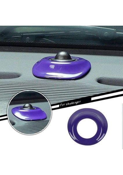 Araba Otomatik Far Sensörü Ayar Kapağı Iç Aksesuarları 2015-2021 Dodge Challenger (Mor) (Yurt Dışından)
