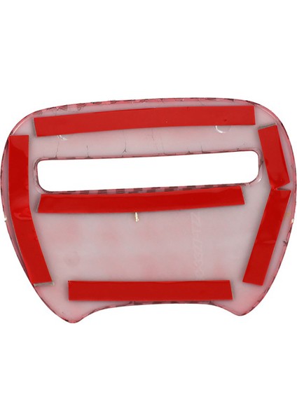 Dodge Challenger 2015-2020 Için 1 Adet Kırmızı Karbon Fiber Araba Direksiyon Sticker Kapak Trim Dekoratif, Orta (Yurt Dışından)