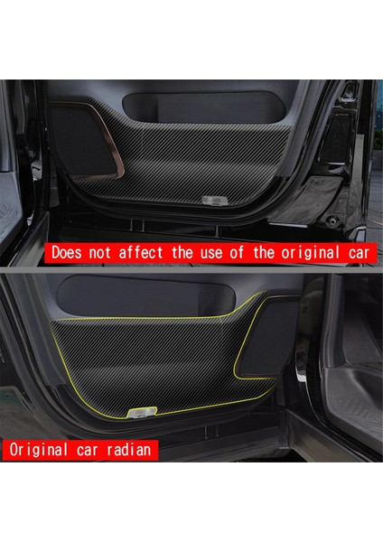 Toyota Alphard 40 Serisi Için Yumuşak Karbon Fiber Araba Ön Kapı Anti-Kick Paneli Kapak Dekorasyon Çıkartması Araba Aksesuarları (Yurt Dışından) indirimleri