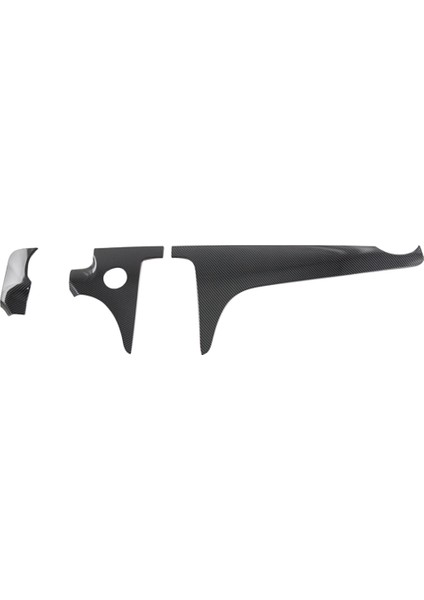 3 Adet Araba Karbon Fiber Ön Merkezi Kontrol Dashboard Dekor Etiket Paneli Trim Benz C-Class Için W206 2021 2022 C200 C260 (Yurt Dışından)