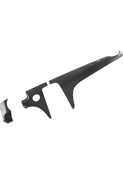 3 Adet Araba Karbon Fiber Ön Merkezi Kontrol Dashboard Dekor Etiket Paneli Trim Benz C-Class Için W206 2021 2022 C200 C260 (Yurt Dışından)