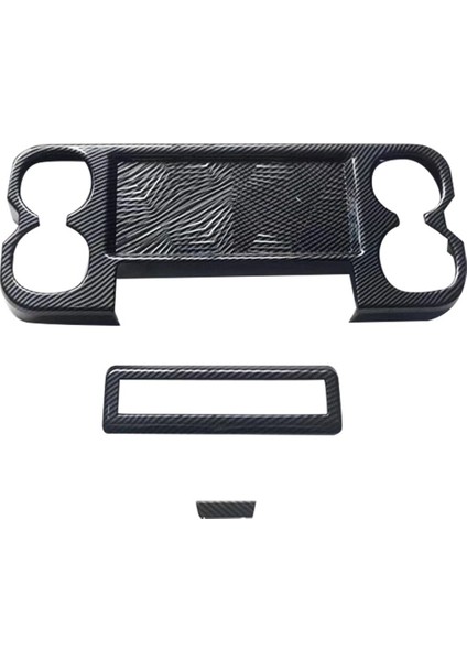 Araba Karbon Fiber Merkezi Konsol Su Bardağı Tutucu Dekorasyon Kapak Trim Çıkartmalar Toyota Sienna 2021 2022 Için (Yurt Dışından)