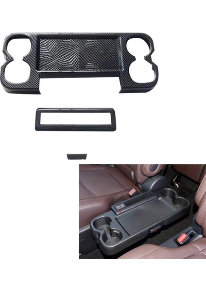 Araba Karbon Fiber Merkezi Konsol Su Bardağı Tutucu Dekorasyon Kapak Trim Çıkartmalar Toyota Sienna 2021 2022 Için (Yurt Dışından) fırsatları