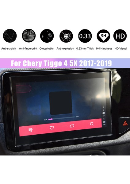 Temperli Cam Filmi Chery Tiggo 4 5x 2017-2019 Araba Radyo DVD Gps Navigasyon Dokunmatik Ekran Koruyucu LCD Ekran (Yurt Dışından)