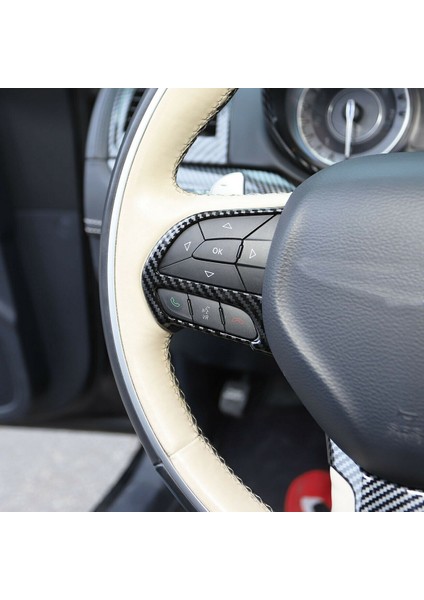 Chrysler 300C 2015-2021 Için Direksiyon Kapağı Trim Abs Iç Aksesuarlar (Karbon Fiber) (Yurt Dışından)