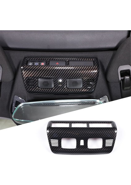 Chevrolet Corvette Için C8 2020-2023 Araba Çatı Okuma Lambası Lambası Kapağı Trim Iç Aksesuarları Abs Karbon Fiber (Yurt Dışından)
