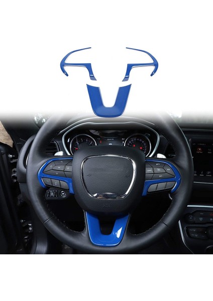 Dodge-Challenger Charger 2015-2022 Durango Için Direksiyon Kaplaması, -Jeep Grand Cherokee Için, Abs Mavi (Yurt Dışından)