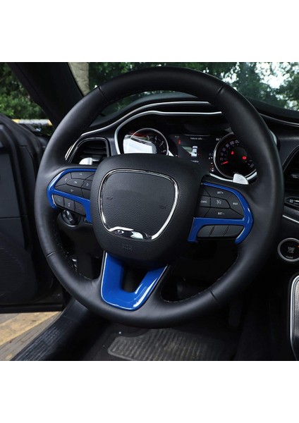 Dodge-Challenger Charger 2015-2022 Durango Için Direksiyon Kaplaması, -Jeep Grand Cherokee Için, Abs Mavi (Yurt Dışından)