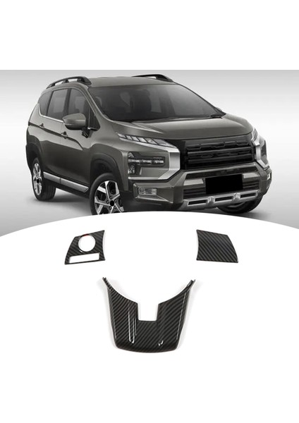 Araba Karbon Fiber Abs Direksiyon Topuzu Kapak Trim Mitsubishi Xpander 2022 2023 Için Fit (Yurt Dışından) indirimleri