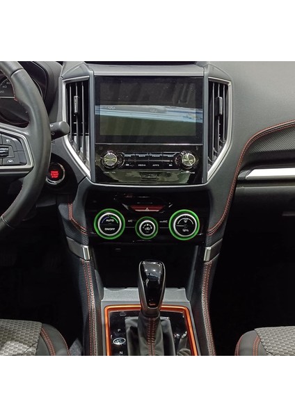 A/c Klima Kontrol Düğmesi Ses Radyo Düğmesi Anahtarı Dış Halka Kapak Trim Subaru Forester Crosstrek Impreza, Yeşil (Yurt Dışından)