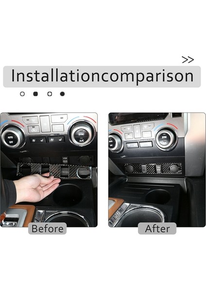 Karbon Fiber Sigara-Çakmak Elektrik Düğmesi Çıkartması Kapak Toyota TUNDRA-2014 2015 2016 2017 2018 2019 2020 2021, Siyah (Yurt Dışından)