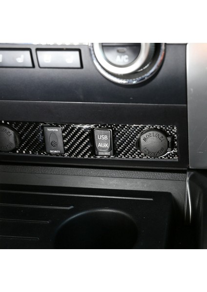 Karbon Fiber Sigara-Çakmak Elektrik Düğmesi Çıkartması Kapak Toyota TUNDRA-2014 2015 2016 2017 2018 2019 2020 2021, Siyah (Yurt Dışından)