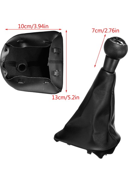 Peugeot 207 307 cc 308 Için 5 Hız Vites Çubuğu Deri Körüğü Körüğü Topuzu (Yurt Dışından)