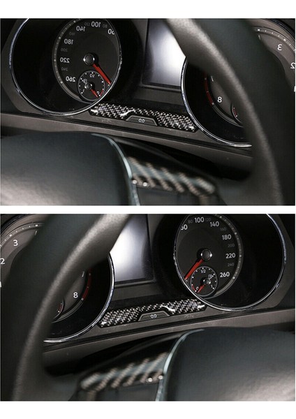 Karbon Fiber Dashboard Şerit Kapak Trim Dekoratif Tiguan L 2017-2021 Iç Aksesuarlar Için (Yurt Dışından)