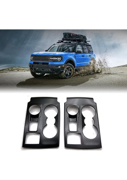 Araba Parlak Siyah Merkezi Konsol Vites Su Bardağı Tutucu Dekorasyon Kapak Trim Çıkartmalar Ford Bronco 2021 2022 Için (Yurt Dışından) fırsatları