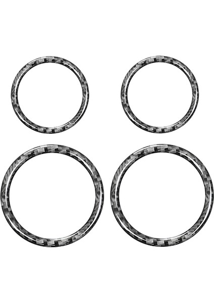 Kapı Ses Korna Halkası Trim Karbon Fiber Iç Aksesuarları Bmw 3 Serisi E46 1997-2004 (Yurt Dışından)
