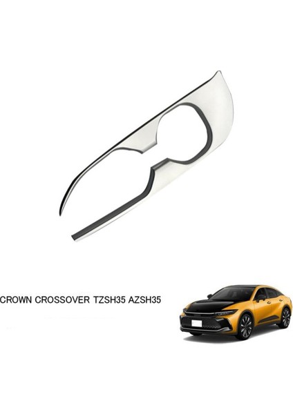Merkezi Kontrol Su Bardağı Krom Çerçeve Trim Toyota Crown Için TZSH35 AZSH35 2023 Rhd Iç Aksesuarlar (Yurt Dışından)