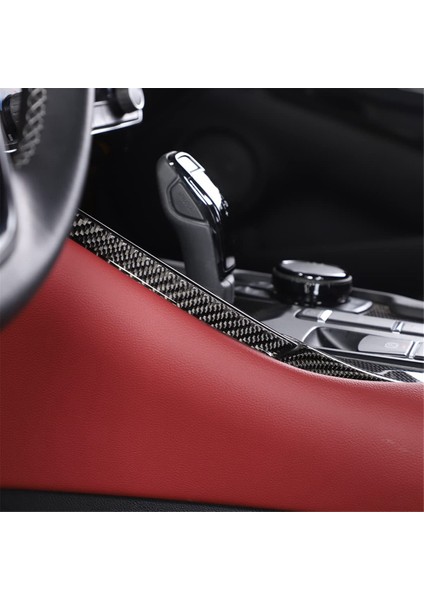Toyota Supra gr Için A90 Lhd 2019-2023 Yumuşak Karbon Fiber Vites Sol Dekoratif Şerit Etiket Trim Aksesuarları (Yurt Dışından)