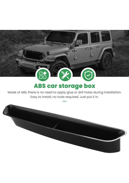 Tutma Tepsisi Yolcu Depolama Tepsisi Organizatör 2018-2019 Jeep Wrangler Jl Jlu ve 2020 Jeep Gladiator Jt Kulp Aksesuar Kutusu (Yurt Dışından)