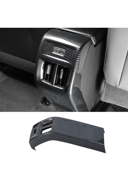 Chevrolet Arayıcı Trax 2023 2024 Için Arka Klima Çıkış Havalandırma Kapağı Trim Anti Kick Paneli, Abs Karbon Fiber (Yurt Dışından)