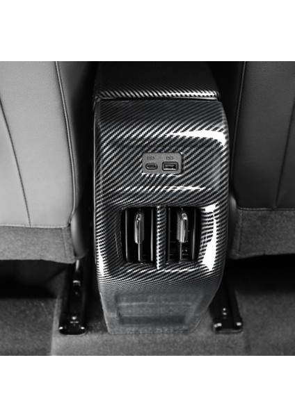 Chevrolet Arayıcı Trax 2023 2024 Için Arka Klima Çıkış Havalandırma Kapağı Trim Anti Kick Paneli, Abs Karbon Fiber (Yurt Dışından)