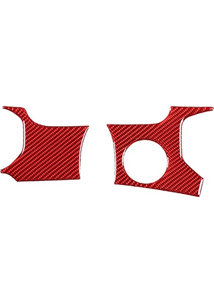 Araba Yumuşak Karbon Fiber Tek Tıklamayla Başlatma Kutusu Yuvası Koruyucu Örtü Trim Honda Civic 2022 Kırmızı (Yurt Dışından)