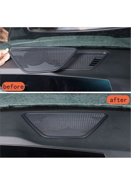 Bmw Için X1 U11 2023-2024 Paslanmaz Çelik Araba Dashboard Hoparlör Kapağı Boynuz Çerçeve Trim Dekorasyon Aksesuarları (Yurt Dışından)