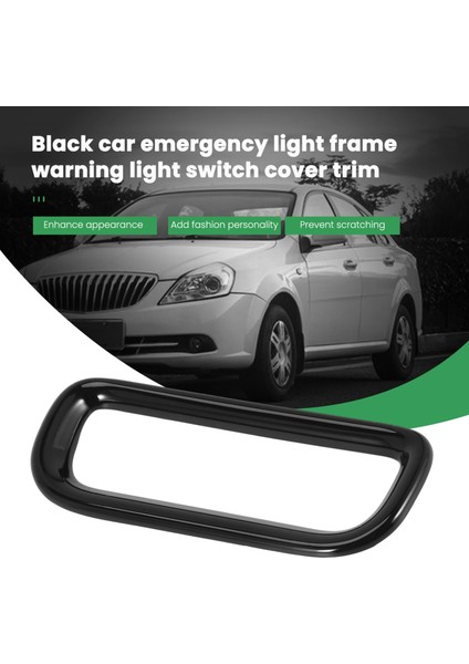 Araba Tehlike Acil Durum Işığı Çerçeve Uyarı Lambası Anahtarı Kapağı Trim Honda Vezel Hr-V Hrv 2021 2022 Siyah (Yurt Dışından)
