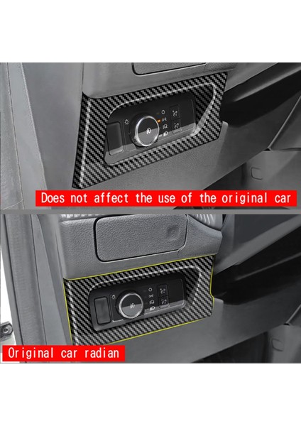 Araba Karbon Fiber Desen Far Anahtarı Paneli Kapak Trim Için Ford Ranger 2023+ Araba Aksesuarları (Yurt Dışından) fırsatları