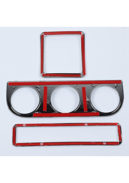 Jeep Wrangler Jk 2011-2017 Için Pencere/klima/acil Durum Işık Anahtarı Düğmesi Çerçeve Kapak Trim, Abs Gümüş (Yurt Dışından)