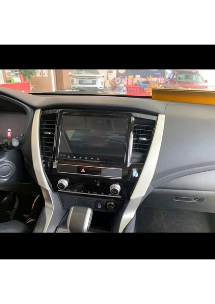 Mitsubishi Pajero Sport 2020 Için Soldan Direksiyonlu 4 Adet Karbon Fiber Abs Manuel Vites Topuzu Krom Çerçeve Trim Profiller (Yurt Dışından)