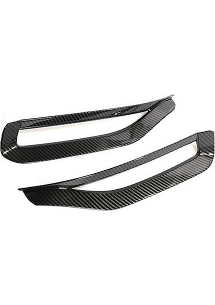 Araba Karbon Fiber Arka Kuyruk Sis Lambası Lambası Krom Çerçeve Trim Toyota Corolla Sedan 2019-2020 Için (Yurt Dışından)