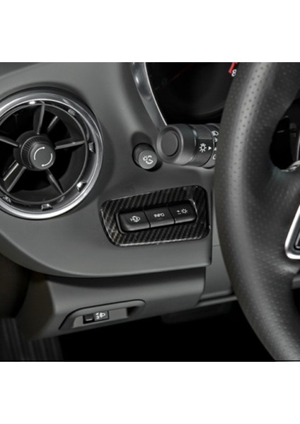 Chevrolet Camaro 2017-19 Karbon Fiber Için Kafa Ekran Anahtarı Düğme Kapağı Trim (Yurt Dışından)