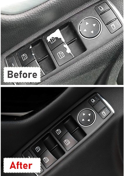 Mercedes Benz W204 W212 Ce Glk Sınıfı Için Pencere Anahtarı Düğmesi Kapakları, Ön Sol + Sağ Cam Anahtarı Tamir Düğmesi Kapakları (Yurt Dışından)