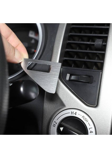 Toyota Tacoma 2011-2014 Için Araba Merkezi Kontrol Hava Çıkış Kadranı Alüminyum Alaşımlı Iç Aksesuar Araba Styling Gümüş (Yurt Dışından) fiyatları