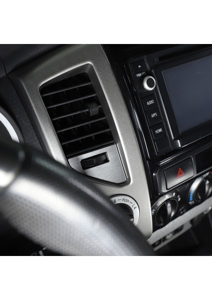 Toyota Tacoma 2011-2014 Için Araba Merkezi Kontrol Hava Çıkış Kadranı Alüminyum Alaşımlı Iç Aksesuar Araba Styling Gümüş (Yurt Dışından) indirimleri