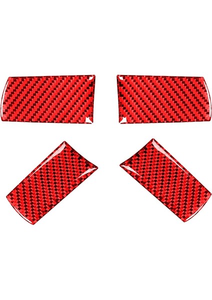 Dodge Challenger 2008 2009 2010 Için Araba Aksesuarları Karbon Fiber Direksiyon Düğmesi Accent Ayar Kapağı Etiket, Kırmızı (Yurt Dışından) fiyatları